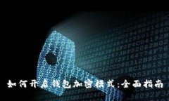 如何开启钱包加密模式：